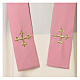 Pink chasuble with JHS and cross, 100% polyester s8