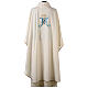 White Marial chasuble, 100% polyester s6