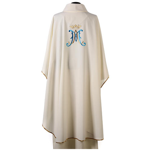 Chasuble Mariale blanche 100% polyester 6