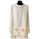 Chasuble Mariale blanche 100% polyester s7