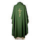 Chasuble of 100% polyester, Alpha Omega cross, and ear of wheat, 4 colours s4