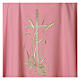 Chasuble rose épis raisin croix 100% polyester s6