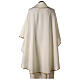 Chasuble mariale impression Notre-Dame de Fatima 100% polyester couleur ivoire s5