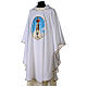 Casulla mariana impresa Virgen de Fátima color blanco s3