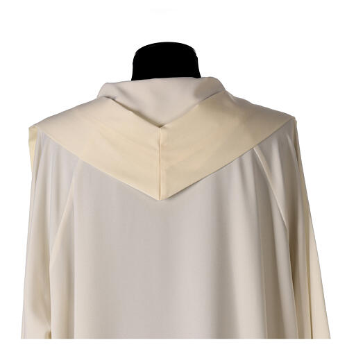 Chasuble in pure wool with brown gallon 7