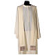 Chasuble in pure wool with brown gallon s6
