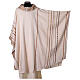 Chasuble ivoire soie grège tissée à la main rubans dorés Atelier Sirio s4