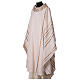 Ivory chasuble raw silk hand woven golden ribbons Atelier Sirio s6