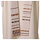 Ivory chasuble raw silk hand woven golden ribbons Atelier Sirio s10