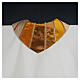 Patchwork chasuble "Geometrie", golden rayon, Atelier Sirio s6