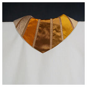 Chasuble 'Geometrie' patchwork gold rayon Atelier Sirio