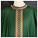Woolen chasuble "Linea M" with velvet braided orphrey by Atelier Sirio s13
