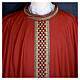 Woolen chasuble "Linea M" with velvet braided orphrey by Atelier Sirio s14