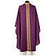 Woolen chasuble "Linea M" with velvet braided orphrey by Atelier Sirio s20