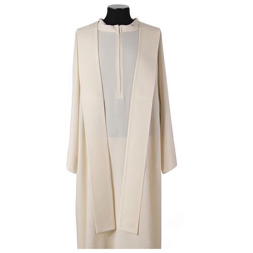 Casula 'Linea M' 100% lana stolone intrecciato velluto Atelier Sirio 23