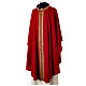 Casula 'Linea M' 100% lana stolone intrecciato velluto Atelier Sirio s5