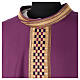 Casula 'Linea M' 100% lana stolone intrecciato velluto Atelier Sirio s12