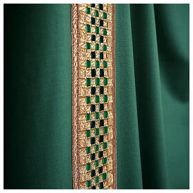 Chasuble 'Line M' 100% wool handwoven velvet stolon Atelier Sirio