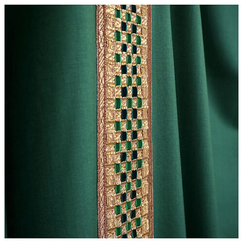 Chasuble 'Line M' 100% wool handwoven velvet stolon Atelier Sirio 3