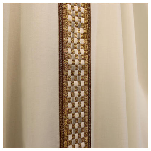 Chasuble 'Line M' 100% wool handwoven velvet stolon Atelier Sirio 9