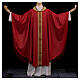 Chasuble "Linea M" with lurex and braided orphrey by Atelier Sirio s4