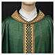 Chasuble "Linea M" with lurex and braided orphrey by Atelier Sirio s13