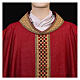 Chasuble "Linea M" with lurex and braided orphrey by Atelier Sirio s15