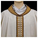 Chasuble "Linea M" with lurex and braided orphrey by Atelier Sirio s17