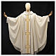 Woolen chasuble with lurex and decorated orphrey by Atelier Sirio s1