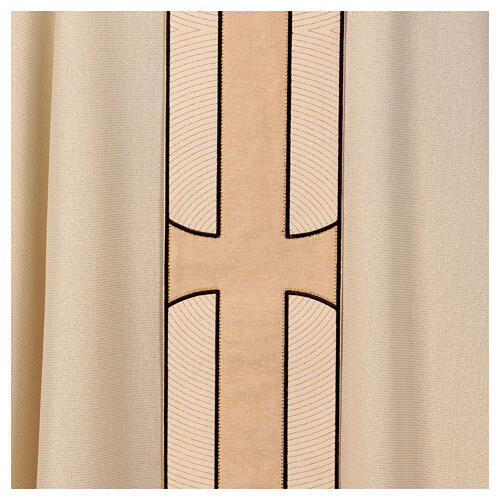 Chasuble bande centrale décorée laine 100% lurex Atelier Sirio 8