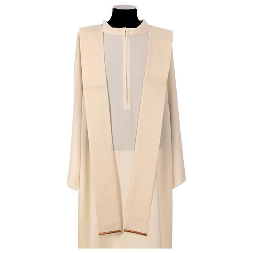 Casula stolone dorato pietrine 100% lana lurex Atelier Sirio 10