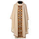 Casula stolone dorato pietrine 100% lana lurex Atelier Sirio s2