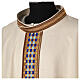 Marian chasuble "Linea M", wool and lurew, blue and golden orphrey, Atelier Sirio s4