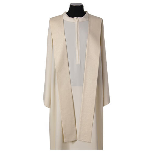 Casula mariana 'Linea M' lana lurex stolone oro blu Atelier Sirio 8