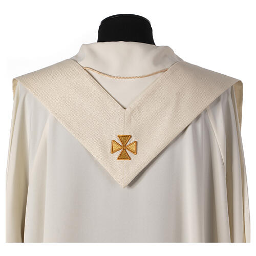 Marian Chasuble 'M Line' wool lurex blue gold stole Atelier Sirio 9