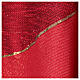 Red chasuble "Experience" with mixed fabrics and golden lines by Atelier Sirio s9