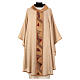 Chasuble "Luce" with golden and bronze geometric orphrey by Atelier Sirio s2