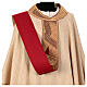 Chasuble "Luce" with golden and bronze geometric orphrey by Atelier Sirio s10
