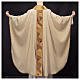 Chasuble "Luce" with golden and bronze geometric orphrey by Atelier Sirio s14