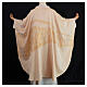 Chasuble with golden ears of wheat, jacquard rayon and cotton fabric, Atelier Sirio s6