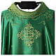 Gamma chasuble with embroidered stole and stones, woven design s2