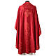 Chasuble Gamma stole embroidered with stones textured fabric s11