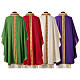 Pure woolen chasuble by Gamma with trimming braided by hand s11