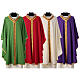 Chasuble in pure wool handwoven trimmings Gamma s1