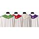 Chasuble in pure wool handwoven trimmings Gamma s13