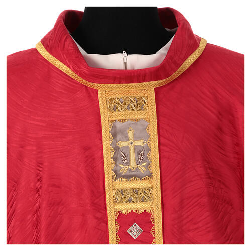 Gamma chasuble with golden trimming and embroidery, acetate and viscose 4