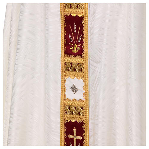 Gamma chasuble with golden trimming and embroidery, acetate and viscose 6