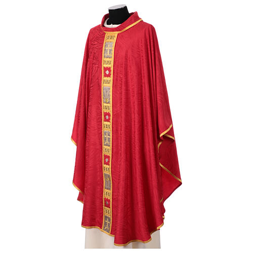 Chasuble with braided viscose acetate embroidery Gamma 5
