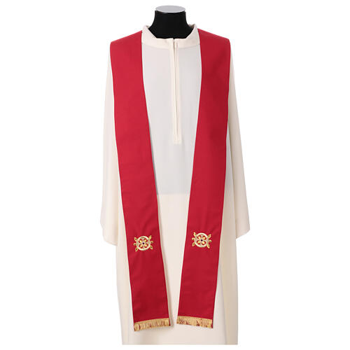 Gamma chasuble with Chi-Rho embroidered orphrey, pure wool 16
