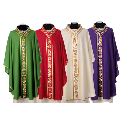 Pure wool chasuble with PAX stole Gamma 1